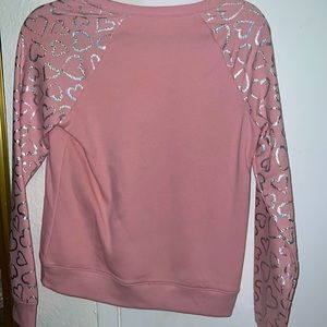 Pink heart sweater